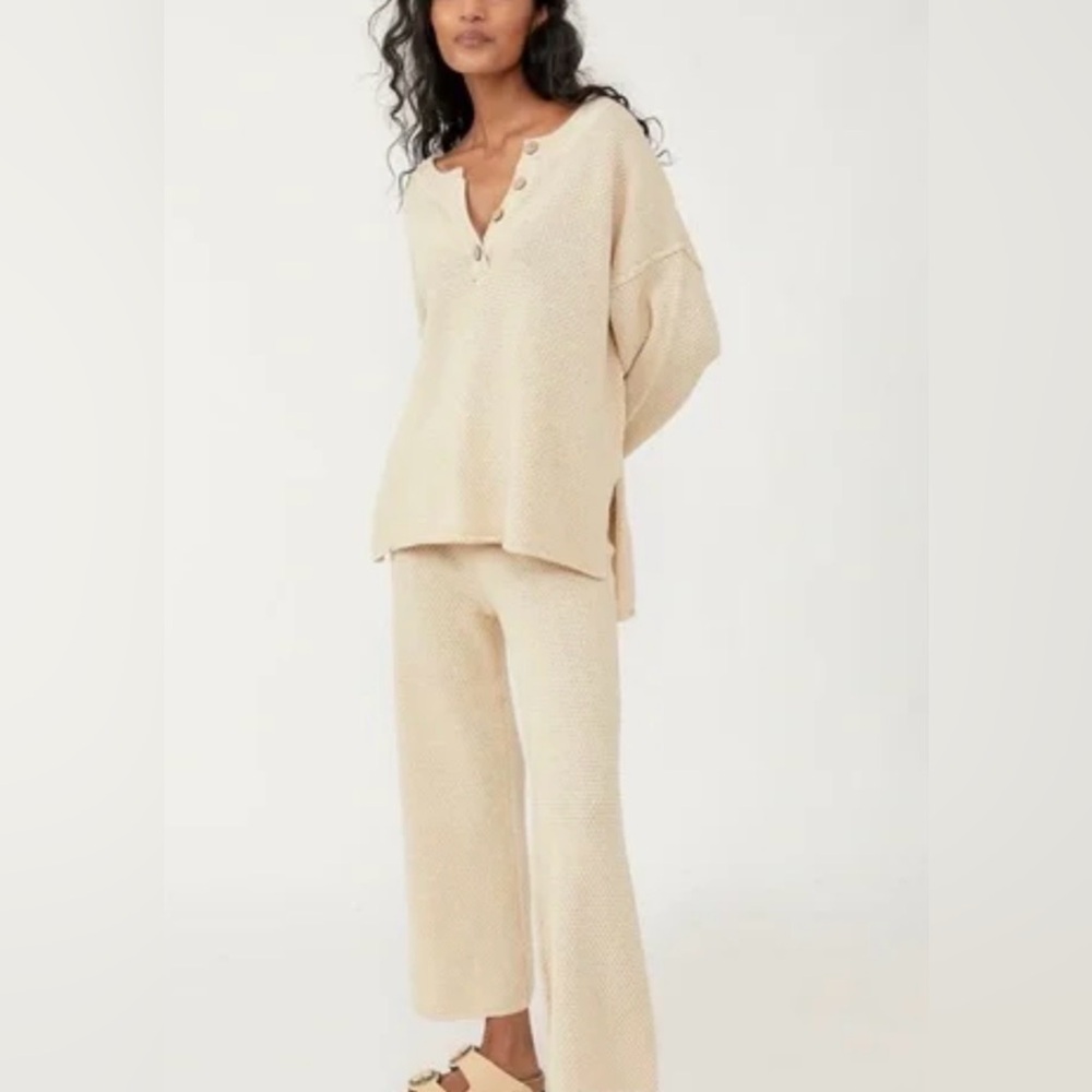 Free People Hailee Sweater Set au lait Small